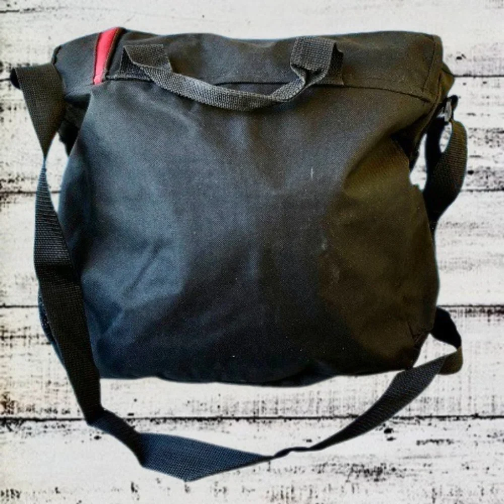 Messenger Bag YAHOO! SEARCH + BING Logo Vintage Black
